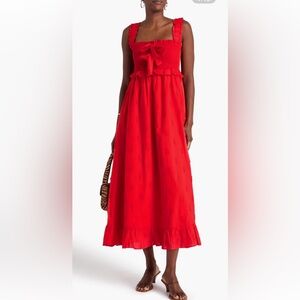 NWOT Farm rio size S 3D pineapple maxi dress